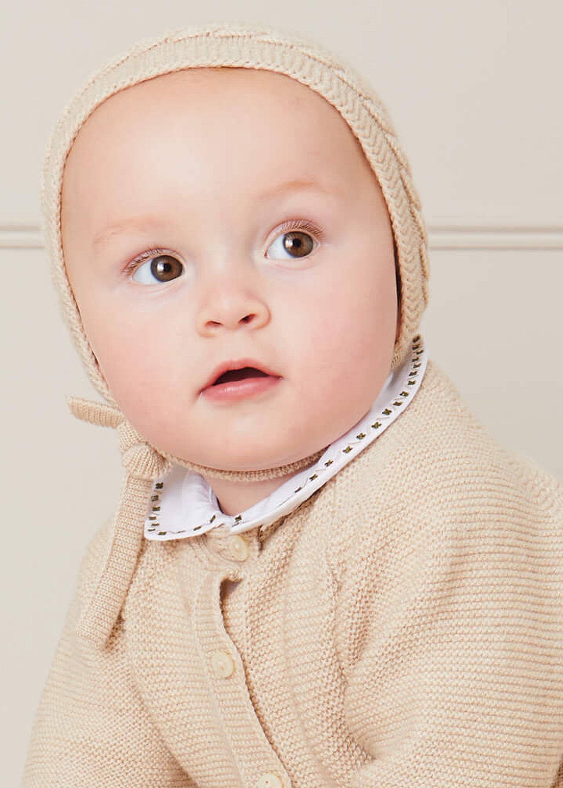 Embroidered Polo Collar Bodysuit in White (0mths-3yrs) Tops & Bodysuits from Pepa London US