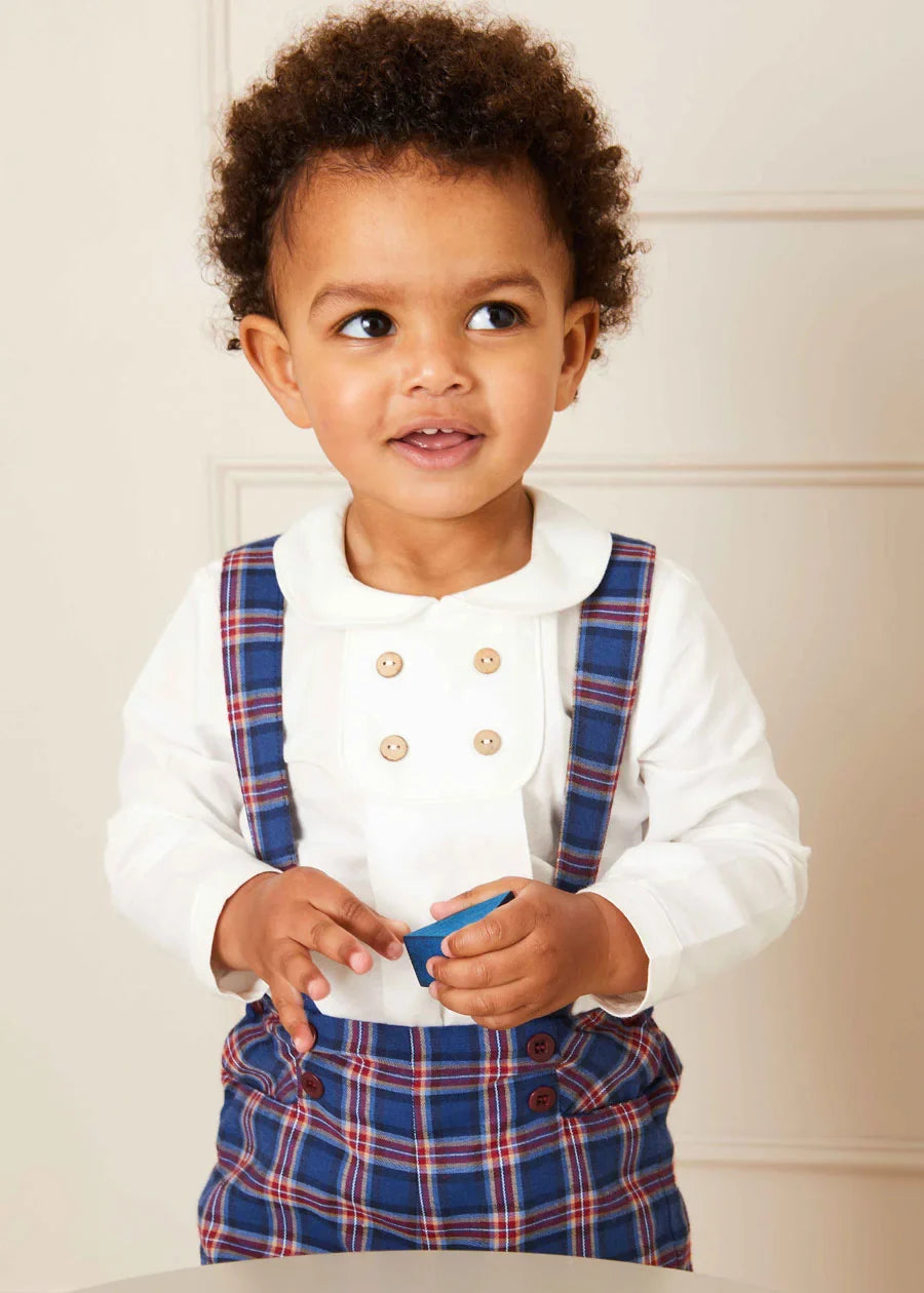 White Peter Pan Collar Shirt With Front Buttons (12mths-3yrs) Shirts from Pepa London US