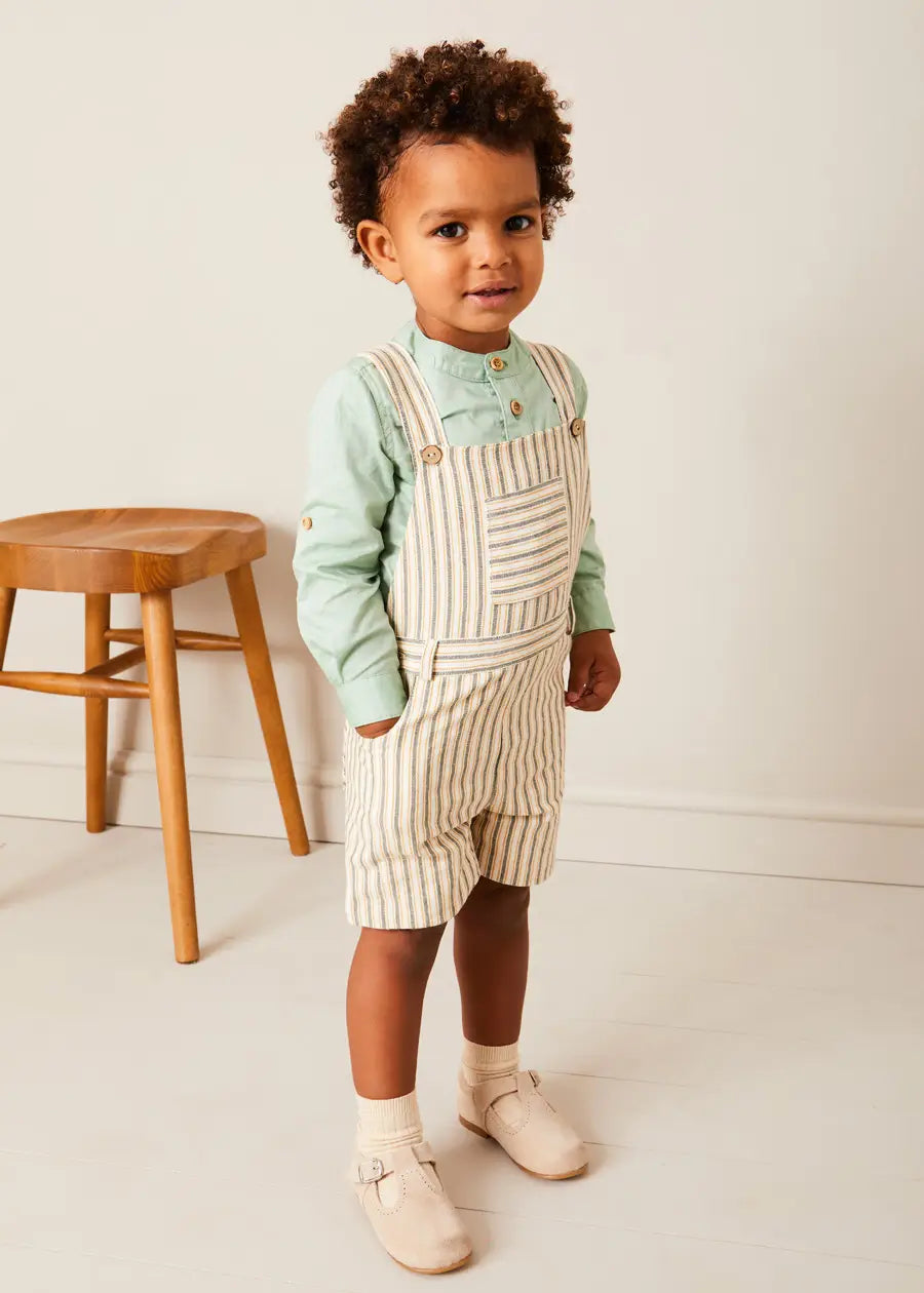 The Striped Short Dungaree Boy Look Look from Pepa London US