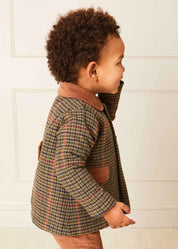 The Brown Corduroy Trousers with Braces Baby Boy Look LOOK from Pepa London US