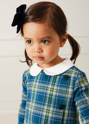 Velvet Big-Bow Clip in Navy HAIR ACCESSORIES from Pepa London US