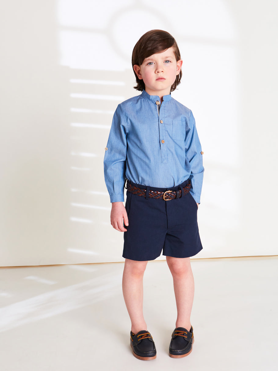Classic Smart Shorts in Navy (4-10yrs) Shorts from Pepa London US