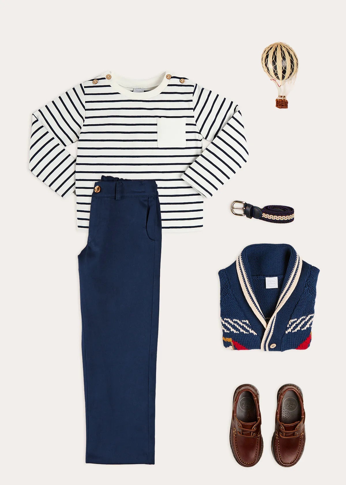 The Sailor Striped Top Boy Look Look from Pepa London US