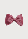 Raspberry Pink Medium Bow Clip Hair Accessories  from Pepa London US