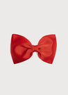 Medium bow clip - Red Hair Accessories  from Pepa London US