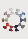 Blue Medium Bow Clip Hair Accessories  from Pepa London US