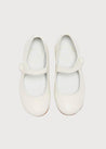 Girls Ivory Leather Mary Jane Shoes (20-34EU) Shoes  from Pepa London US