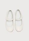 Girls Ivory Leather Mary Jane Shoes (20-34EU) Shoes from Pepa London US