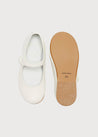 Girls Ivory Leather Mary Jane Shoes (20-34EU) Shoes  from Pepa London