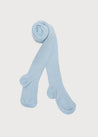 Light Blue Ribbed Tights (0mths-8yrs) Tights  from Pepa London US