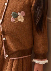 The Brown Knitted Co-ord Set Baby Girl Look LOOK from Pepa London US