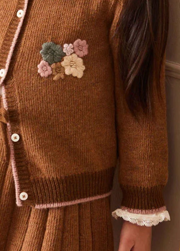 The Brown Knitted Co-ord Set Baby Girl Look LOOK from Pepa London US