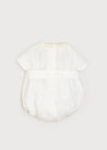 Cap Sleeve Lace Detail Romper in Ivory (3mths-2yrs) Rompers  from Pepa London US