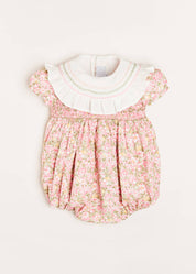 Eloise Floral Romper, Matching Albetta Dolly & Hair Bow Gift Sets from Pepa London US