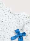 Bodysuit with Floral Blouse Over Bodysuit in French Blue (3mths-2yrs) Blouses  from Pepa London US