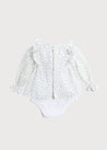 Bodysuit with Floral Blouse Over Bodysuit in French Blue (3mths-2yrs) Blouses  from Pepa London US