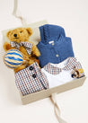 Checked Baby Gift Set in Beige Look  from Pepa London US