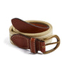 Beige and Ivory Striped Belt Belts & Braces  from Pepa London US