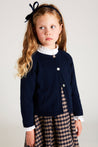 Classic Cardigan in Navy (12mths-10yrs) Knitwear  from Pepa London US