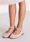 Girls Suede Pink Mary-Jane Shoes (24-34EU) Shoes  from Pepa London US
