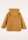 Double Faced Wool Toggle Fastening Coat In Camel (4-10yrs) COATS  from Pepa London US