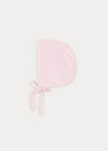 Baby Bonnet In Pink (S-L) KNITTED ACCESSORIES  from Pepa London US
