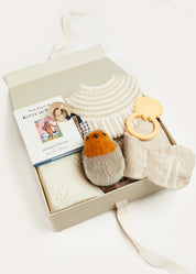 Cable Detail Knitted Gift Set in Beige Look  from Pepa London US