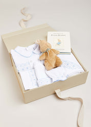 Newborn Hand Smocked Gift Set in Blue Look  from Pepa London US