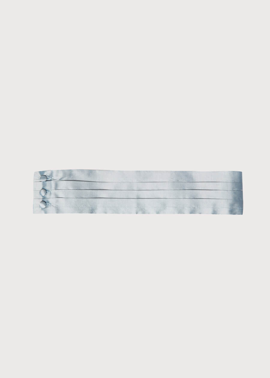 Blue Silk Pageboy Cummerbund Belts  from Pepa London US
