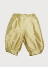 Green Silk Pageboy Knickerbockers (12mths-10yrs) Trousers  from Pepa London US