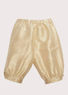 Beige Silk Pageboy Knickerbockers (12mths-10yrs) Trousers  from Pepa London US
