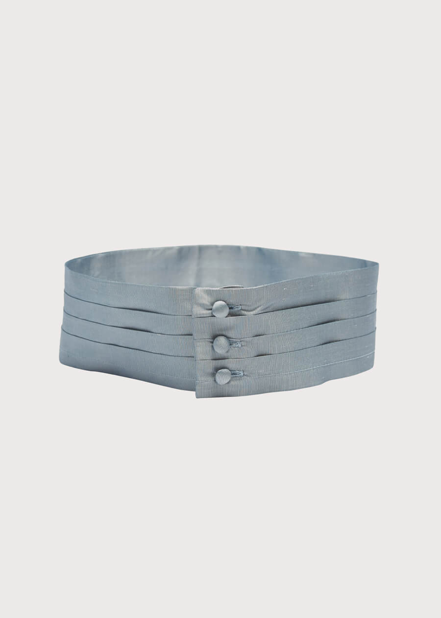 Blue Silk Pageboy Cummerbund Belts  from Pepa London US