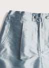 Boys Celebration Shorts Blue silk (4-10yrs) Shorts  from Pepa London US